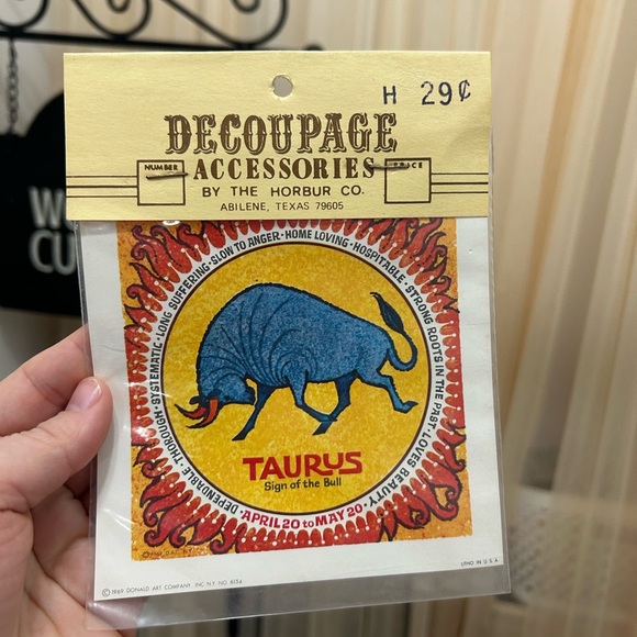 Other - Vintage Taurus Decoupage Accessories paper